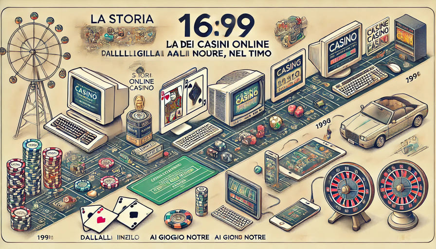 La storia dei casinò online: dall’inizio ai giorni nostri, un viaggio nel tempo